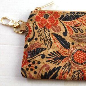 Cork Vegan Leather Coin Purse Wallet Pouch Hippie Hippy Boho Bohemian